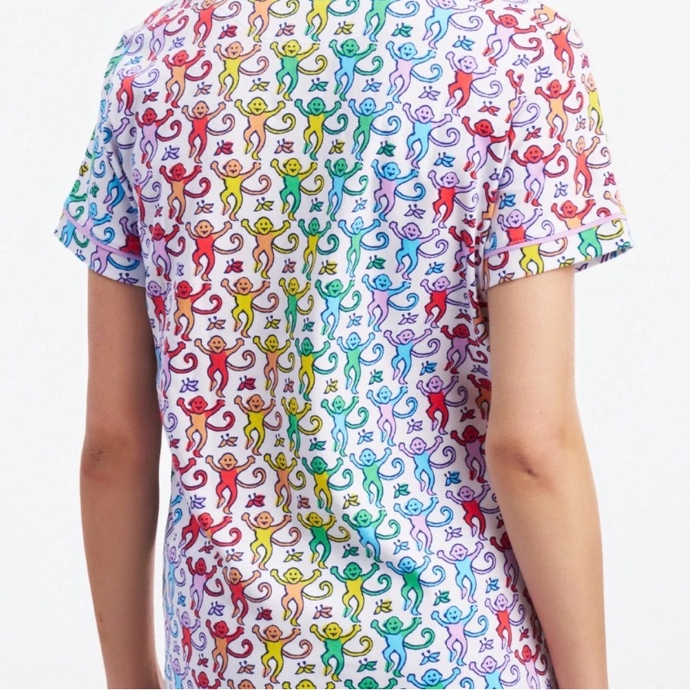 Roller Rabbit Disco Monkey Pajamas - Picture 2 of 4